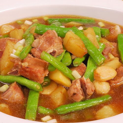 好吃的东北豆角炖土豆