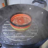 美味的咸蛋蒸肉饼