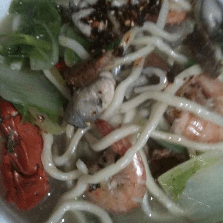 美味的海鲜面