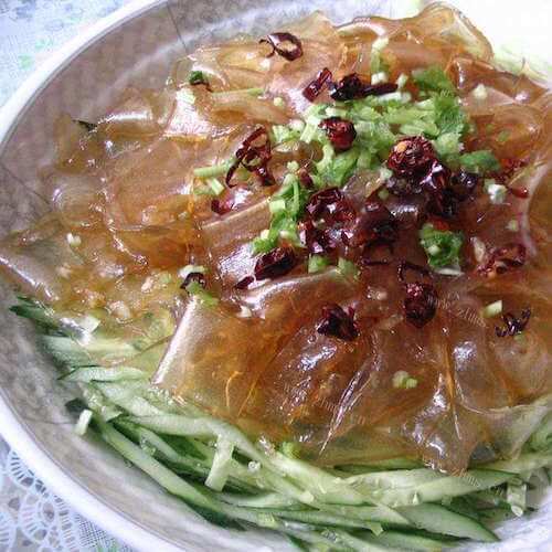 美味的拉皮拌黄瓜
