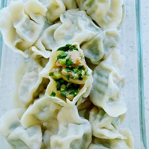 美味的三鲜韭花水饺