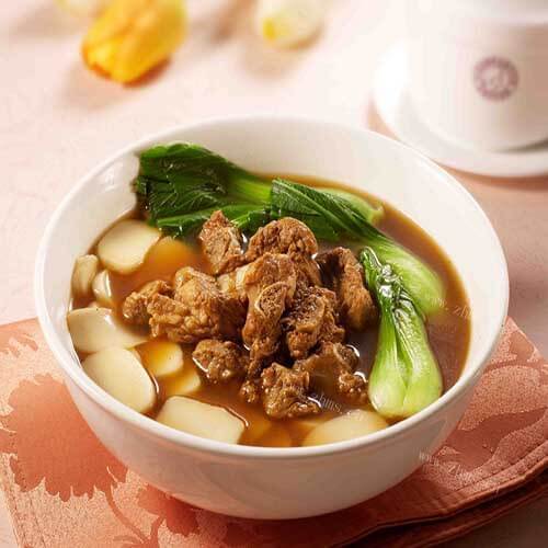 好吃的青菜豆腐年糕汤