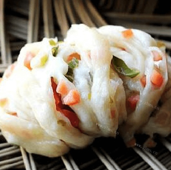 美味葱火腿卷