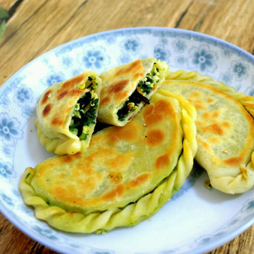 自制豆腐韭菜盒子