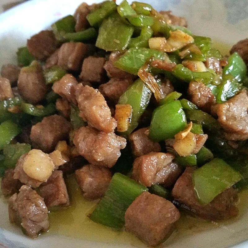 好吃的青椒牛肉粒