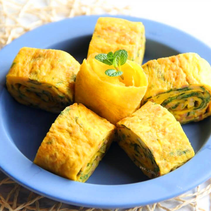 特色美食香椿厚蛋烧
