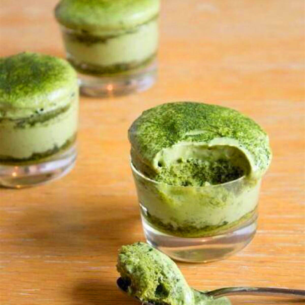 美味的木瓜奶抹茶布丁