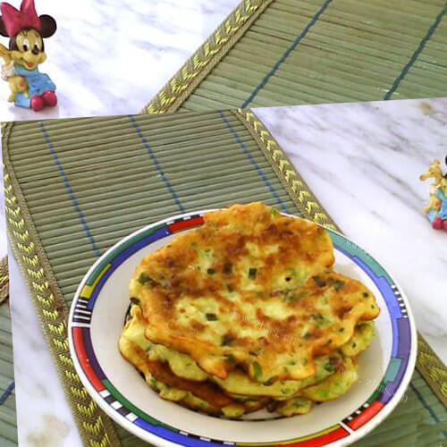 自制葱香鸡蛋山药饼
