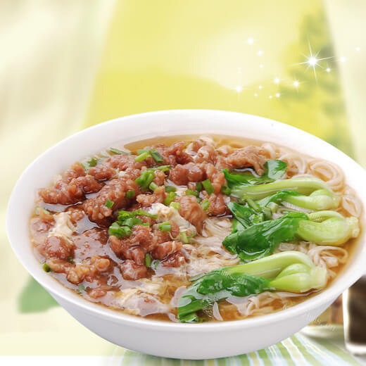 美味青菜牛肉羹