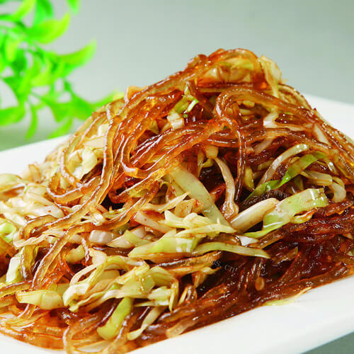 好吃的酸豆角炒粉条