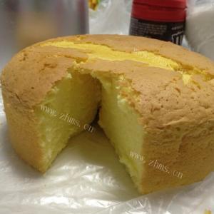 自制黑芝麻玉米面海绵蛋糕