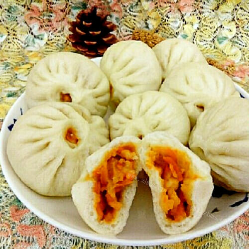 美味的金丝南瓜包 