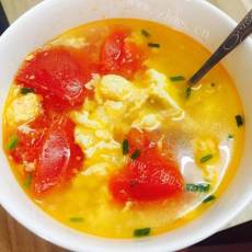 美味的西红柿鸡蛋汤