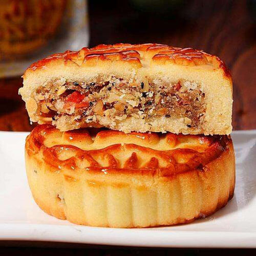 美味的椒盐五仁月饼