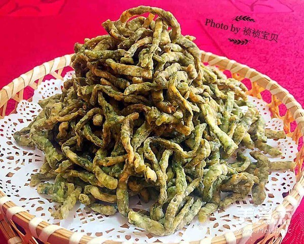 美味的姚氏私房酥炸海菜条做法图解9)