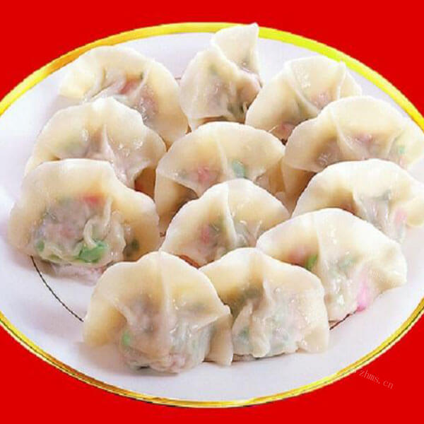 包进营养素馅三鲜水饺