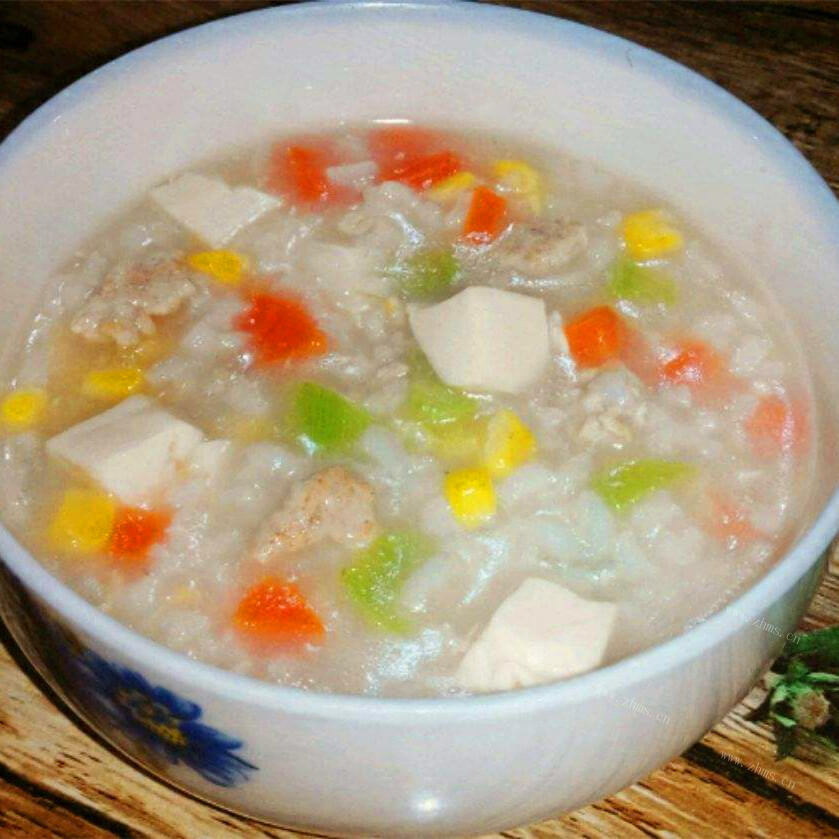 家常玉米胡萝卜瘦肉粥