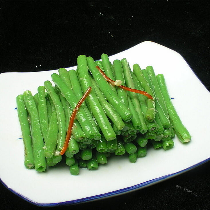 家常豆角拌豆角叶