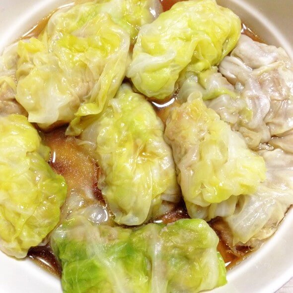 美味的蒸如意菜卷