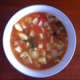 美味的干贝土豆西红柿汤