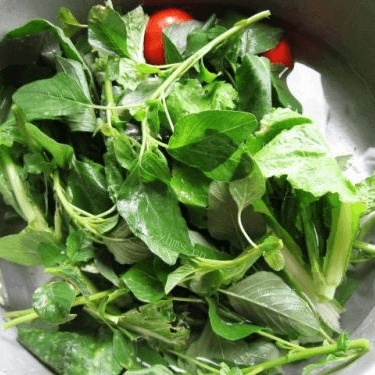 营养丰富的野菜热汤面做法图解1)