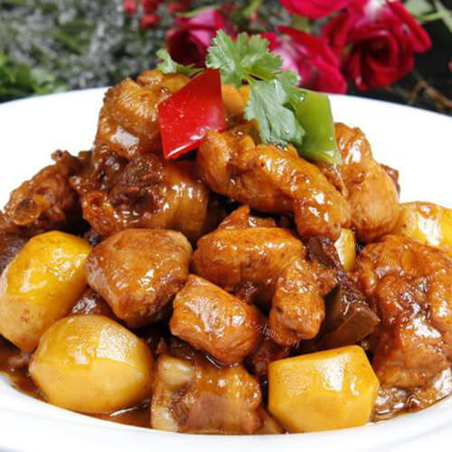 好吃的藜麦红烧鸡块