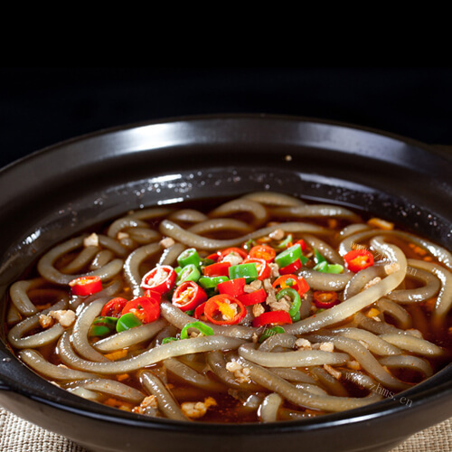 美味的三鲜红薯粉