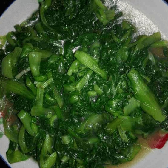 家常菜清炒鸡毛菜做法图解5)