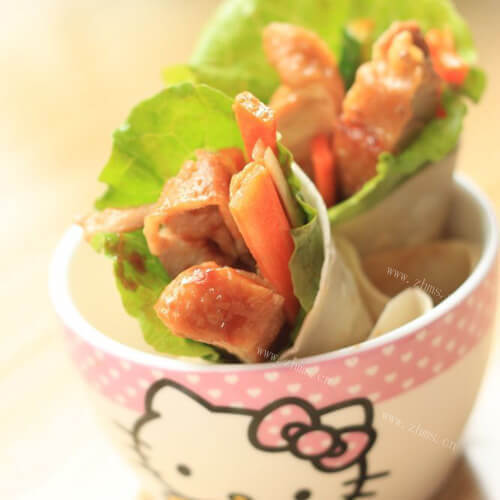 美味的京味鸡肉卷