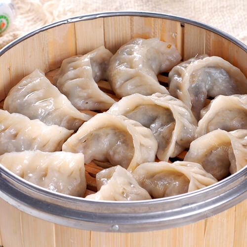 好吃的酸菜肉蒸饺