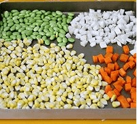 家常馅料十足的海鲜披萨做法图解5)