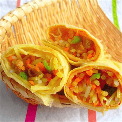 好吃的薄饼卷土豆丝