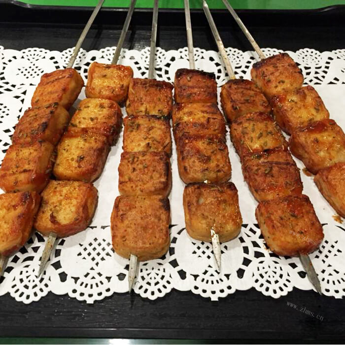 美味的烤鱼豆腐