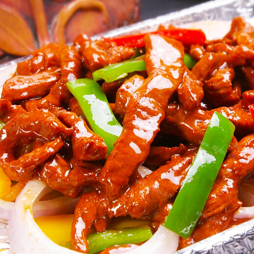 美味的椒盐柳条肉