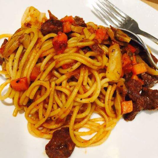 红酒牛肉意面