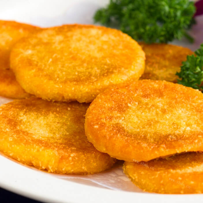 美味的红薯发面饼 