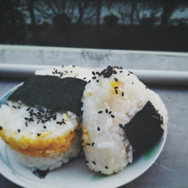 自制双重芝士饭团