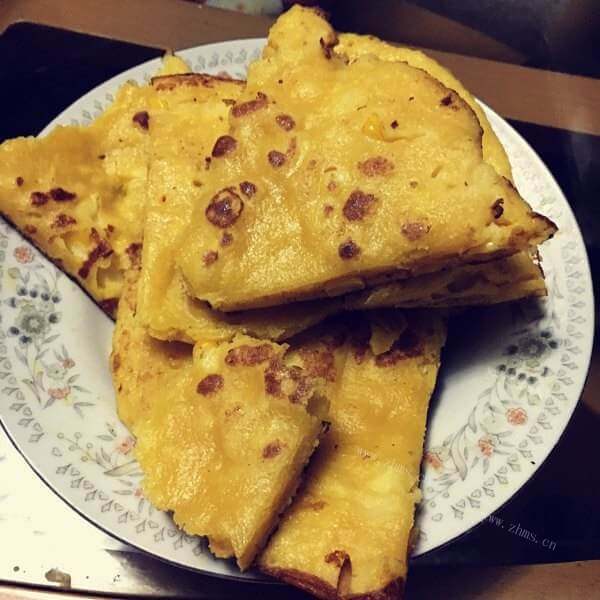 烙玉米浆饼的家常口味