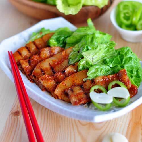 美味的花开五花肉 
