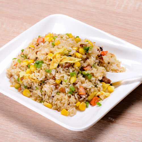 可口的美味炒饭