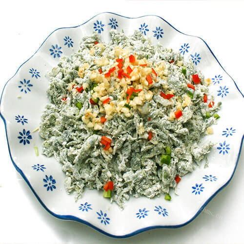 美味的蒸槐花