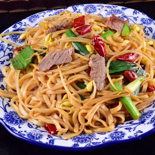 美味的合菜炒面