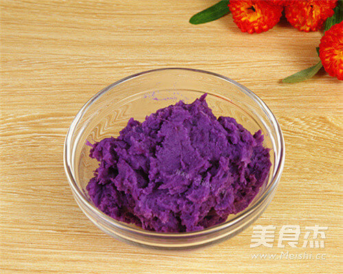助消化全麦黑芝麻紫薯面包做法图解10)