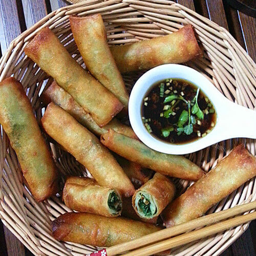 美味的聚财春卷