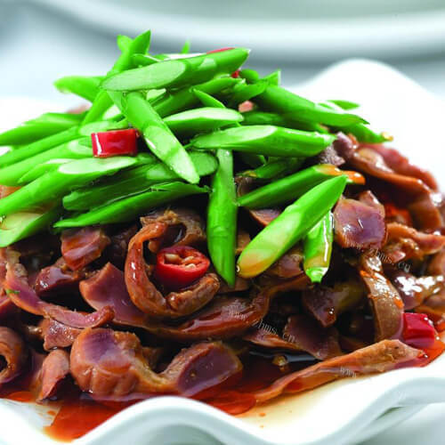 美味的拌鸡胗