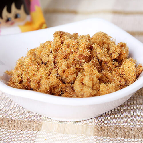 美味的自制儿童肉松