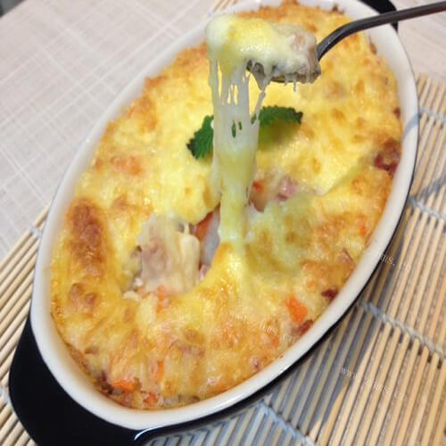 美味芝士培根土豆饼
