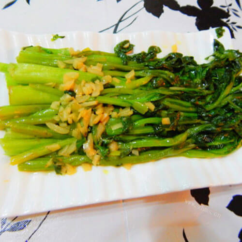 美味的蒜泥菜心