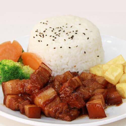 家常红烧肉烩饭