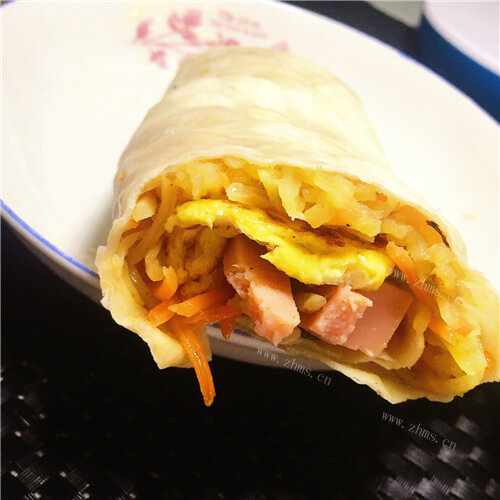 美味的土豆丝胡萝卜春饼